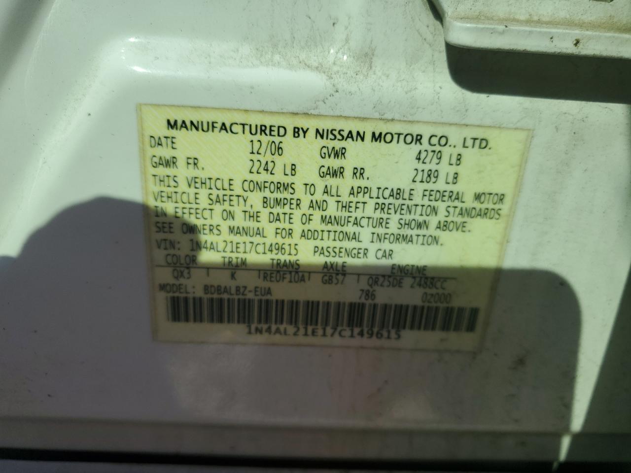 Nissan Altima 2.5 Image 6