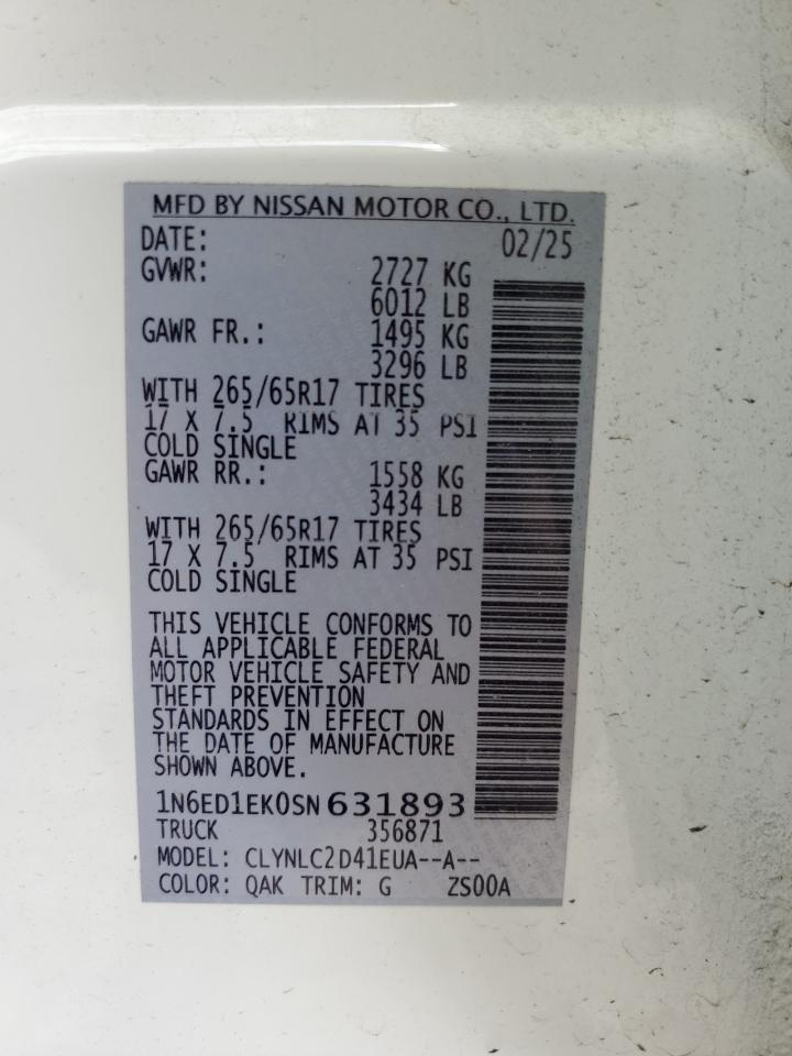 Nissan Frontier S Image 7