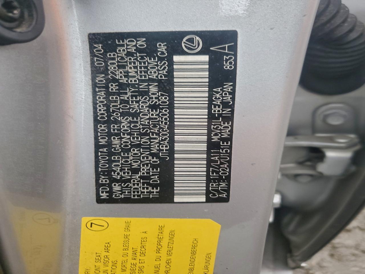 Lexus Es 330 Image 8