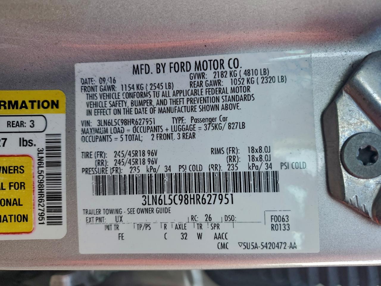 Lincoln MKZ Select Image 9