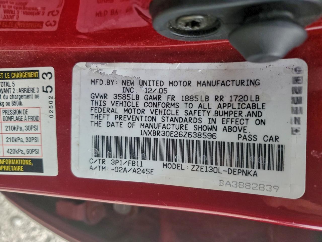 Toyota Corolla Ce Image 12