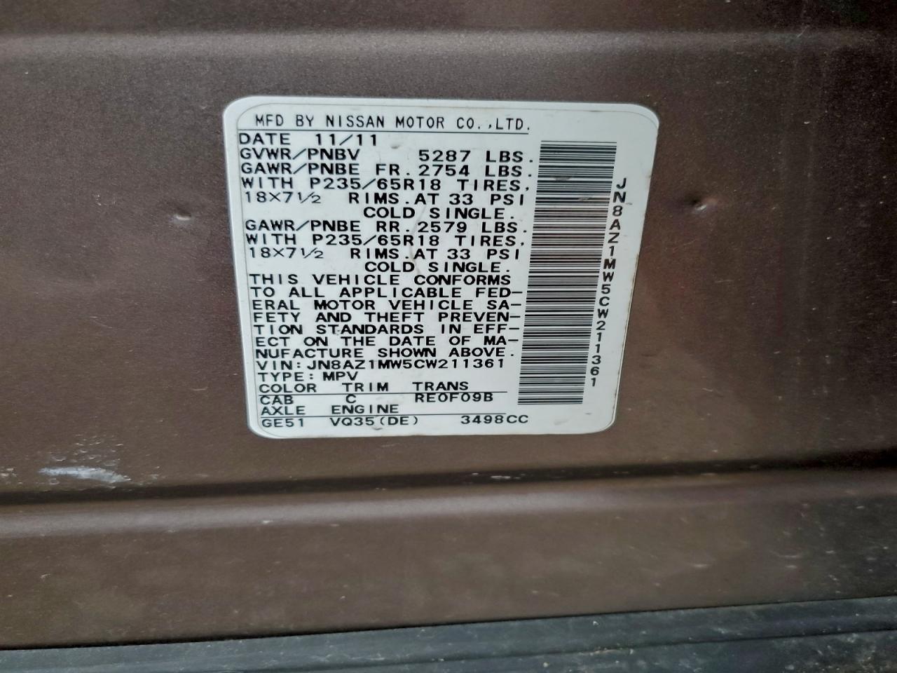 Nissan Murano S Image 12