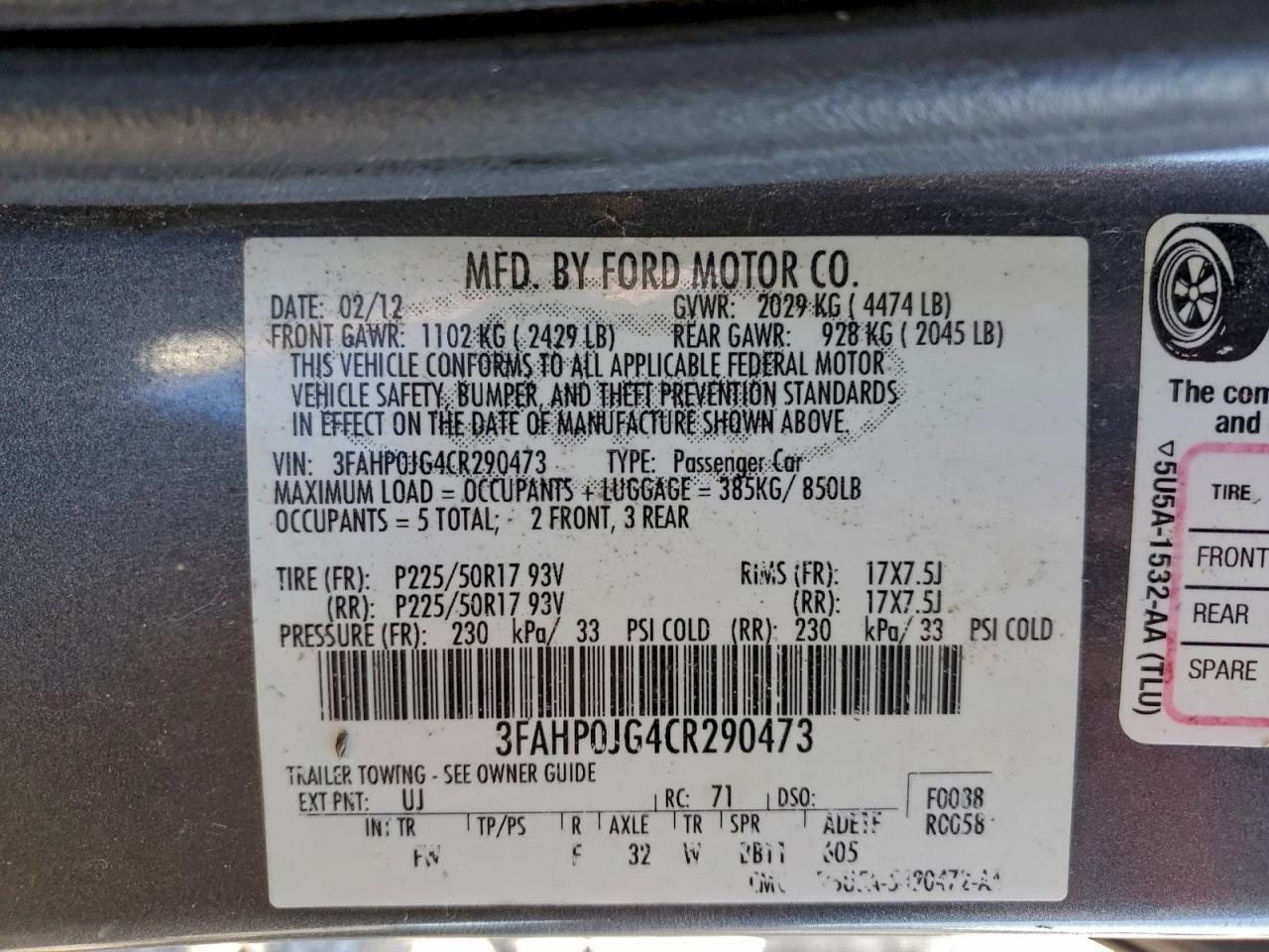 Ford Fusion Sel Image 5