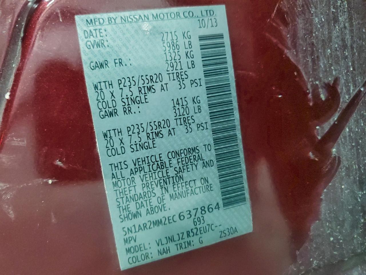 Nissan Pathfinder S Image 9